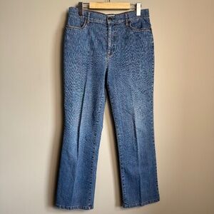 FDJ Petite Womens Denim Regular Wash Blue Jeans Suzanne Bootcut Size 10P Stretch